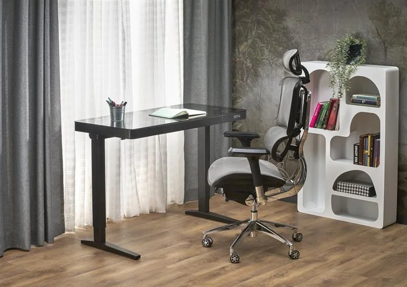childrens-room-computer-tables-electric-height-adjustable-table-b52-black